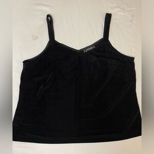 PLUS SIZE BLACK EVENING TOP 1X